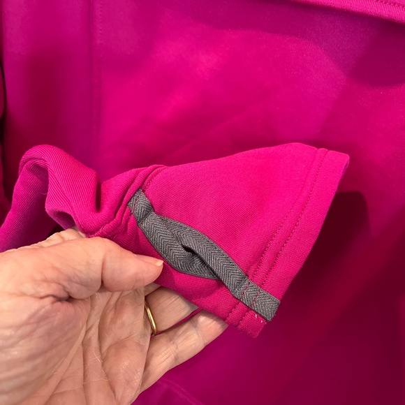 Land’s End PolarTec Power Stretch ¼ zip Fleece Top - Pink - XL - Picture 4 of 6